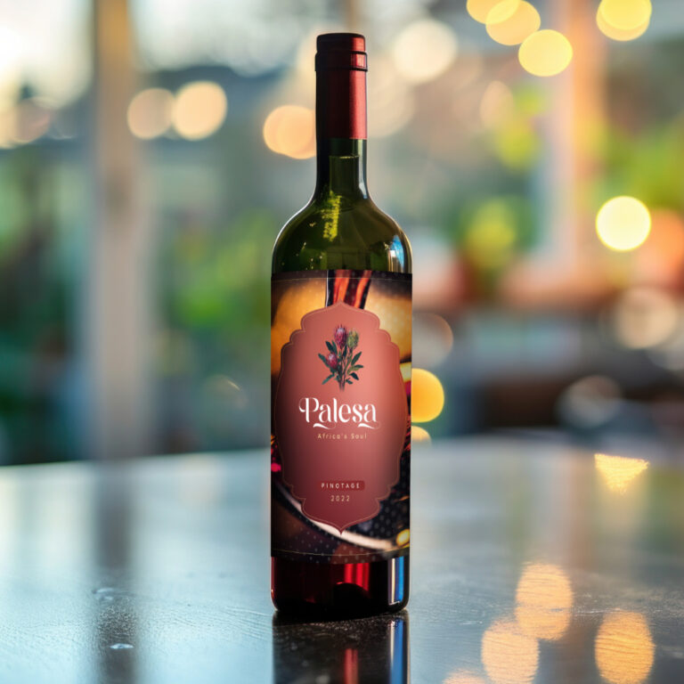 Transparent wine bottle on table with reflection --ar 16:9 --v 6 Job ID: 49f3293c-915a-40fa-abca-2eaa269ceef1